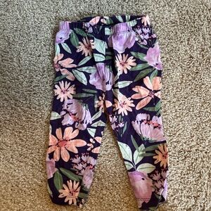 Children’s Place 3-6 Month Purple Floral Leggings